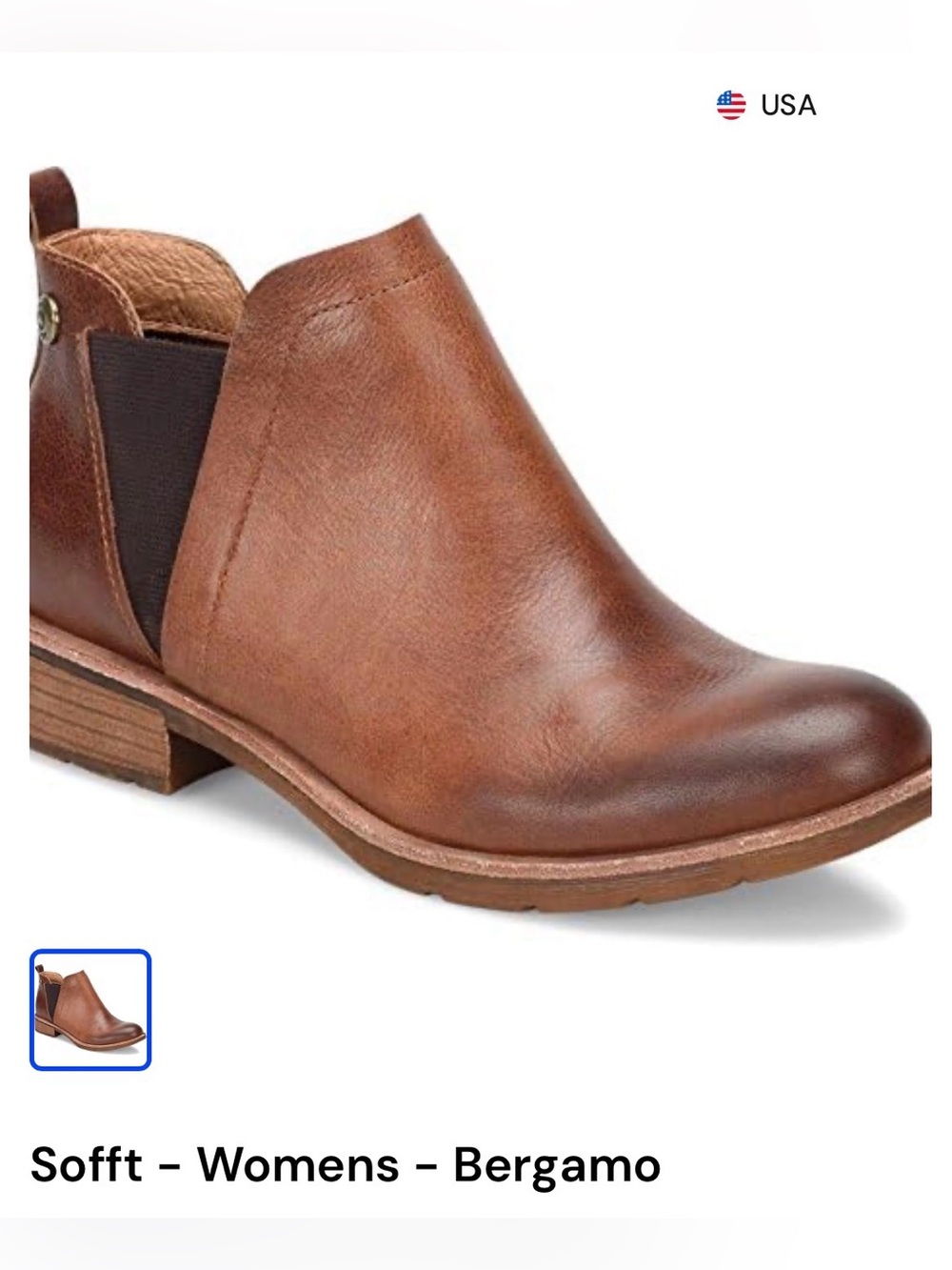 Söfft Leather Bryanne Chelsea Boots US 9M